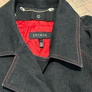 𝅺ESCADA denim jacket. Made in Hungary.  Size 44.